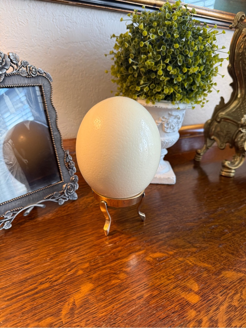 Large Real Blown Ostrich Egg - Picture 5 of 17
